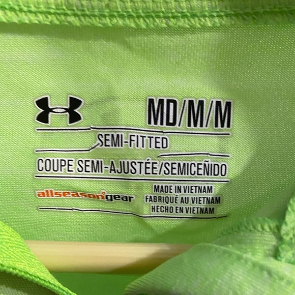 Green Under Amour Quarter Zip - Picture 4 of 4